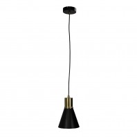 Oriel Lighting-COMO SINGLE Pendant Light - Antique Brass / Brushed Chrome